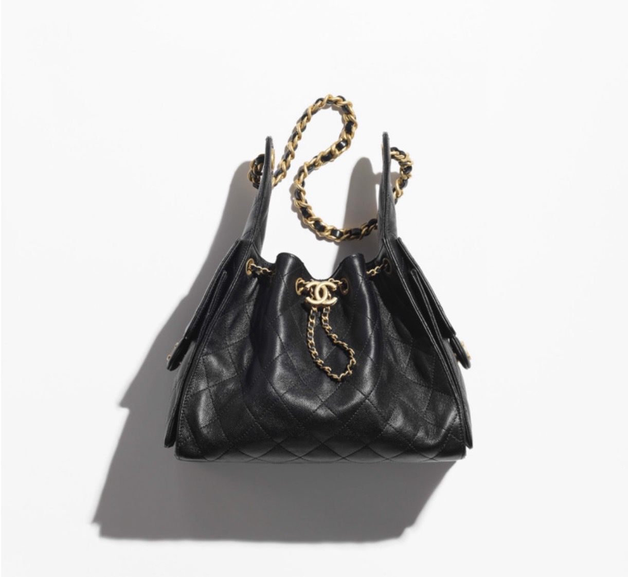 샤넬 -CHANEL CHANEL25스몰 그레인드 카프스킨.골드 메탈AB- 0762