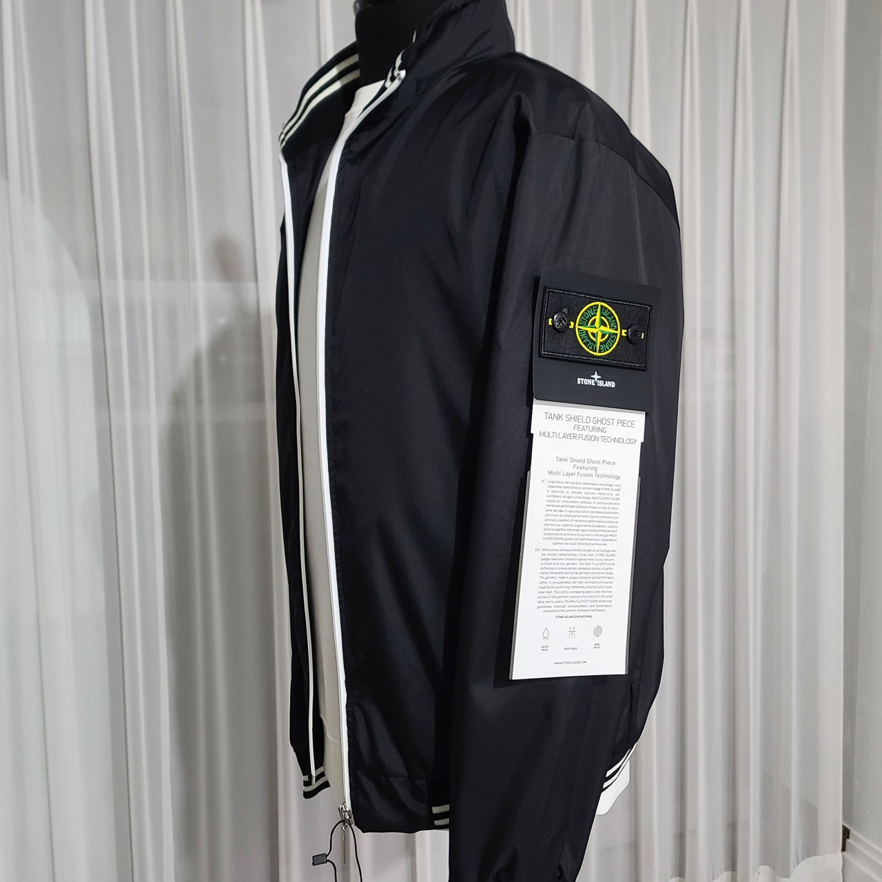 스톤 로고패치 라인 자켓 view 4