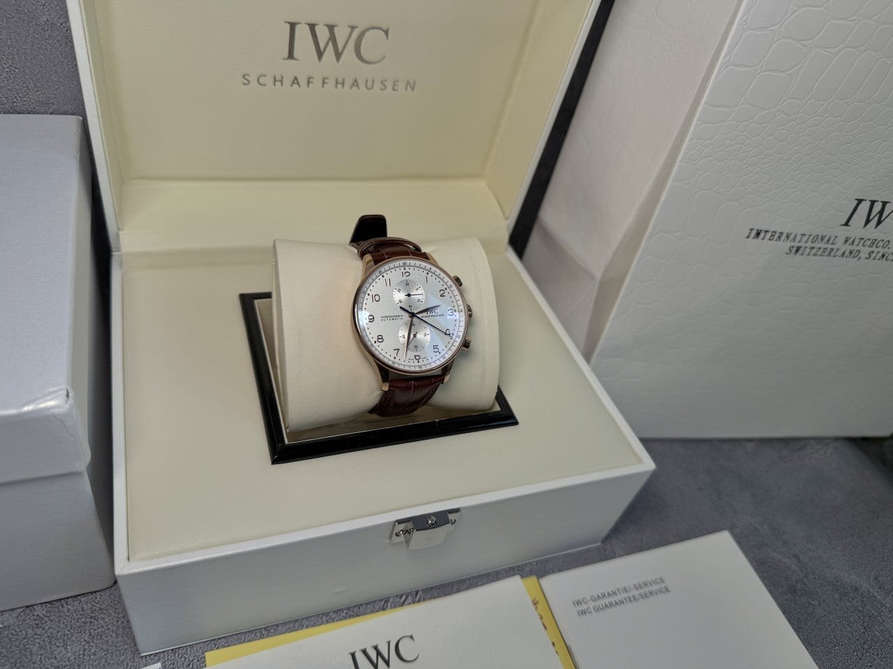 iwc 포르투기저 크로노그래프 42mm 로즈골드