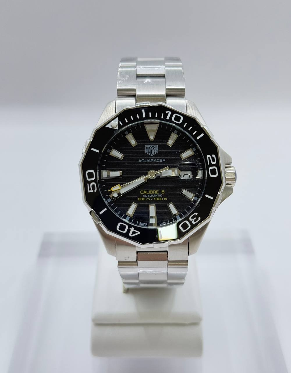 태그호이어 아쿠아레이서 300 검판 43MM