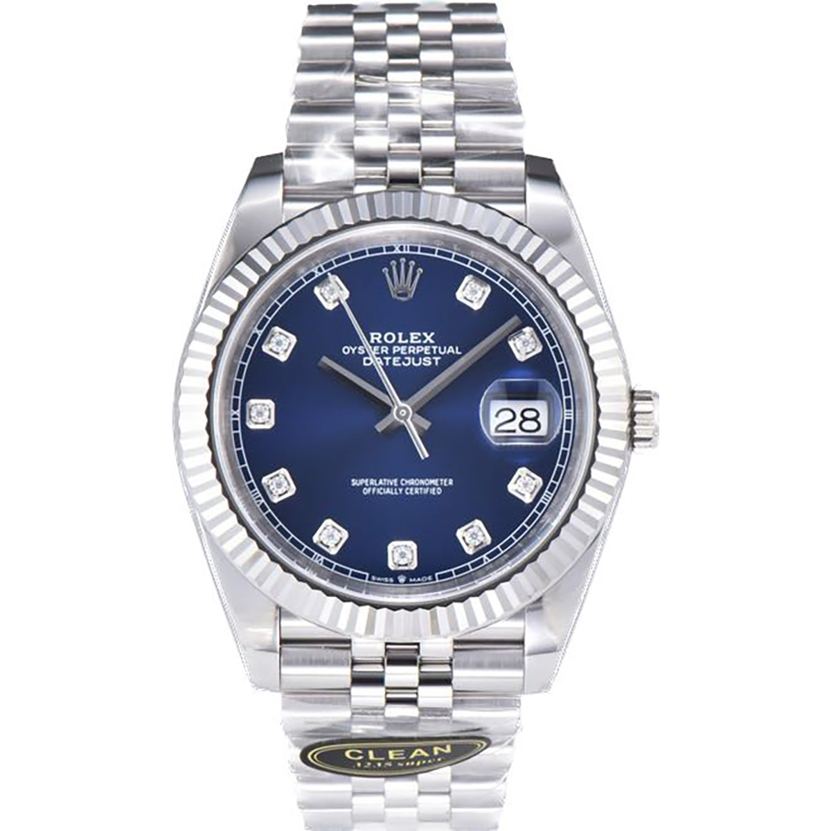 클린공장 롤렉스 데이저스트 청판 다이얼 10P 다이아 SS 쥬빌레 41mm 126334