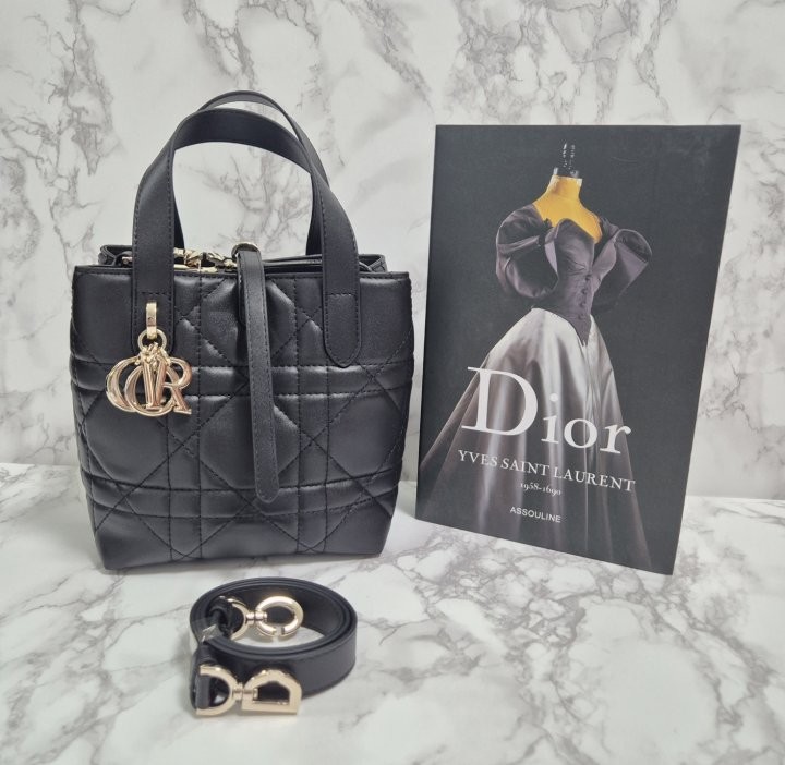 디올 뚜주흐 버티컬 토트백 블랙