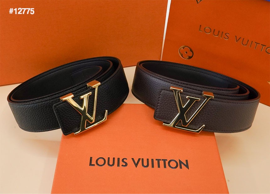 LOUIS VUITTON] 루이비통 LV로고버클 레더벨트(2컬러