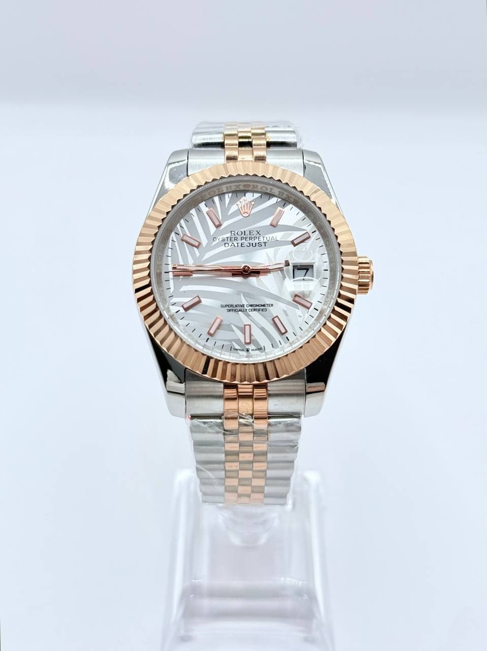 롤렉스 데이트저스트 플루티드 모티프 에버로즈 골드 쥬빌리 한정판 