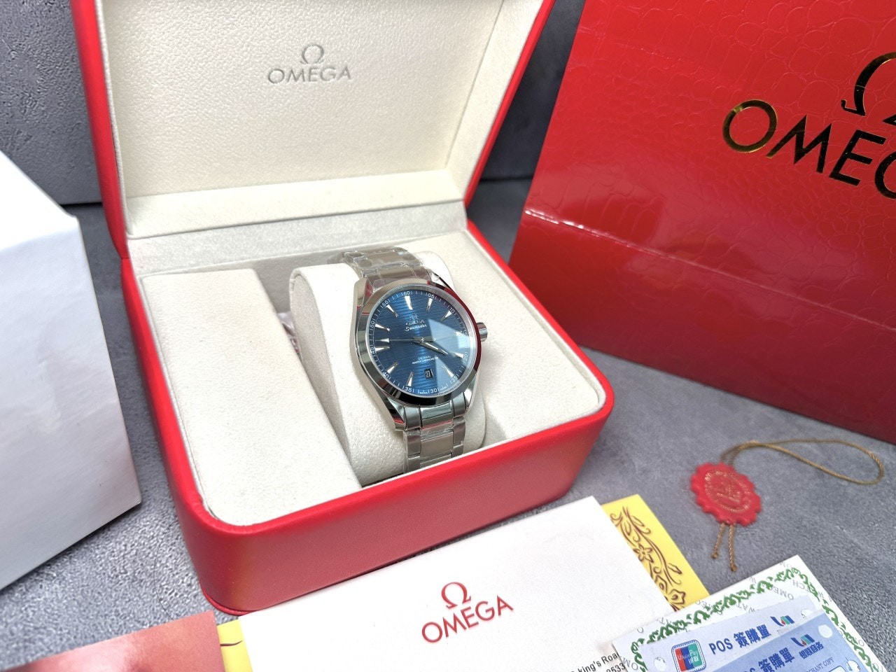 오메가 씨마스터 아쿠아테라 150M 41mm 블루다이얼