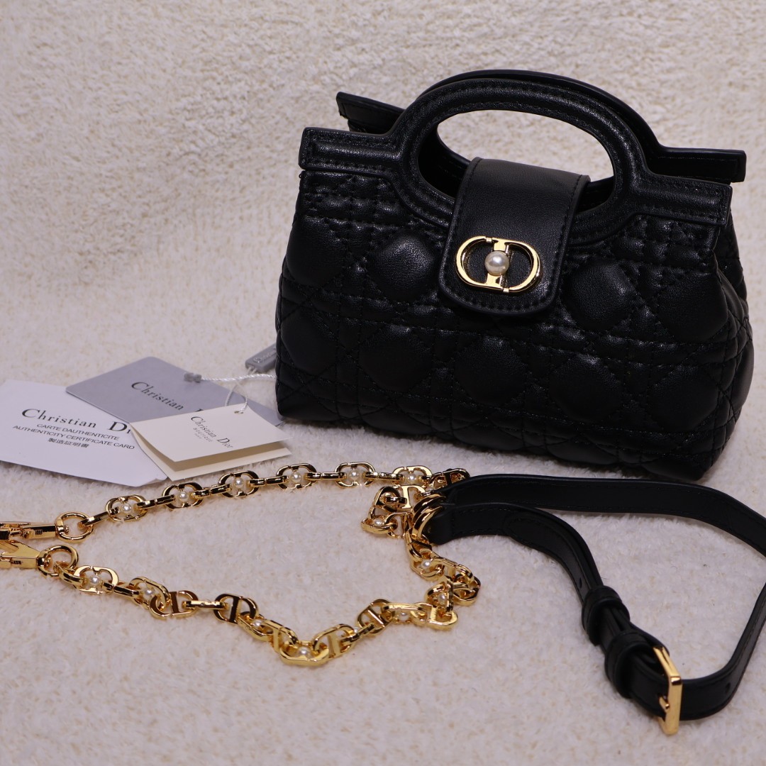 디올 졸리(Jolie) 탑핸들 미니 체인백 🤎