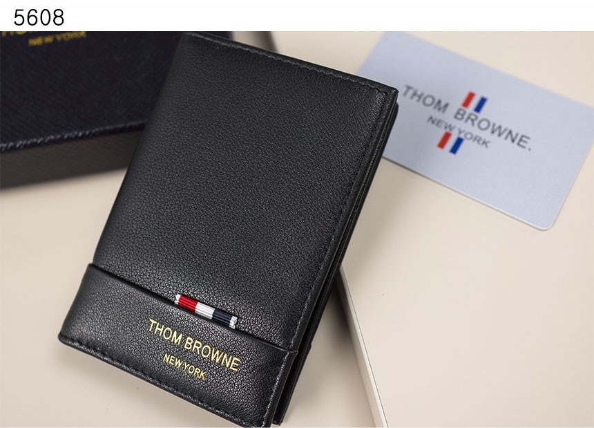 톰브라운 [THOM BROWNE] 수입프리미엄급 페블 그레인 레더 더블 카드홀더