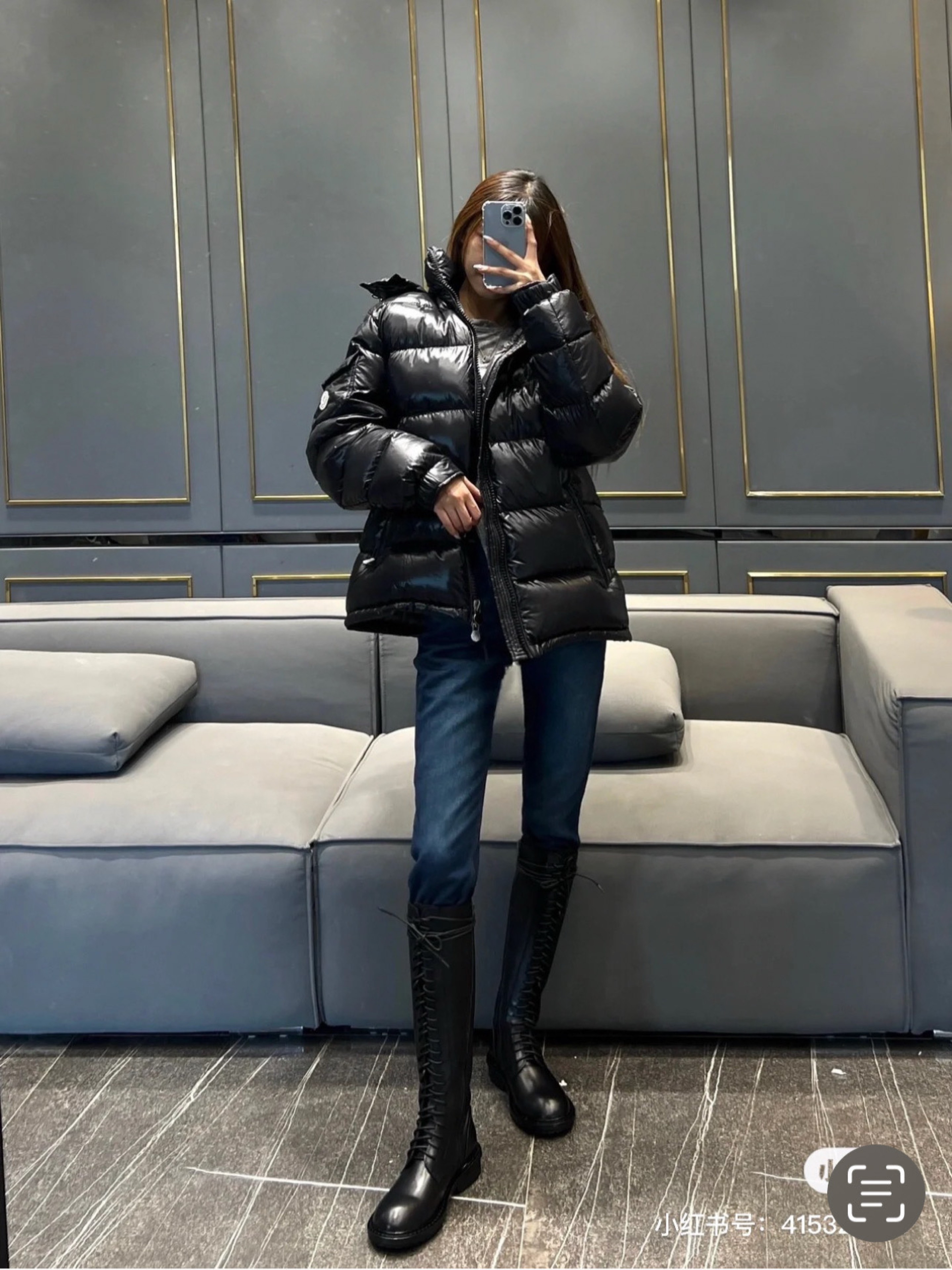 몽클레* 25년  여성 마야 패딩