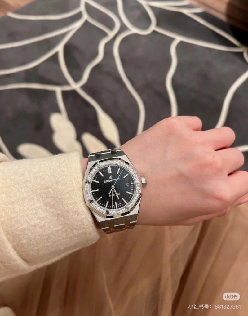 오데마피게 로얄오크 검판 다이아베젤 40mm > 오데마피게